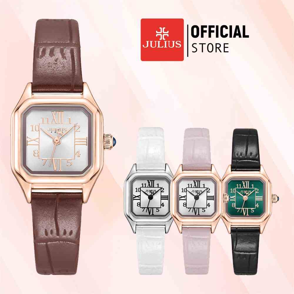 [Julius Official] Đồng hồ nữ Julius JA-1380 dây da