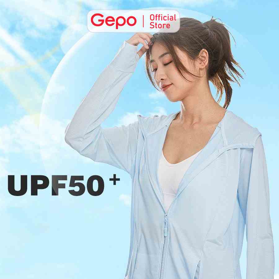 Áo chống nắng nữ 1 lớp UPF50+ mềm mịn thoáng mát GP218