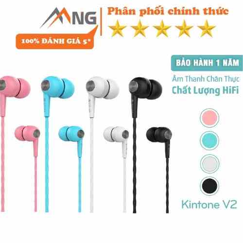 Tai nghe có dây nhét tai DEVIA Kingtons series có mic chân cắm 3,5 chơi game, nghe nhạc hàng chính hãng có bảo hành