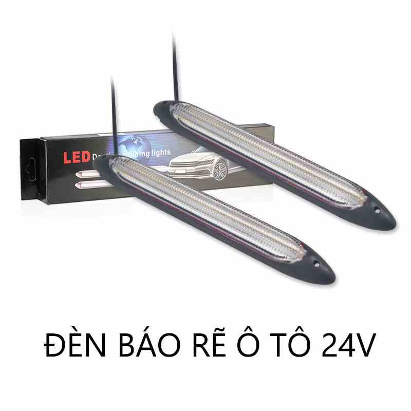 Bộ 2 Đèn LED 24V DRL Ánh Sáng Trắng / Vàng Chống Thấm Nước Chuyên Dụng Cho Xe Hơi LYMOYO