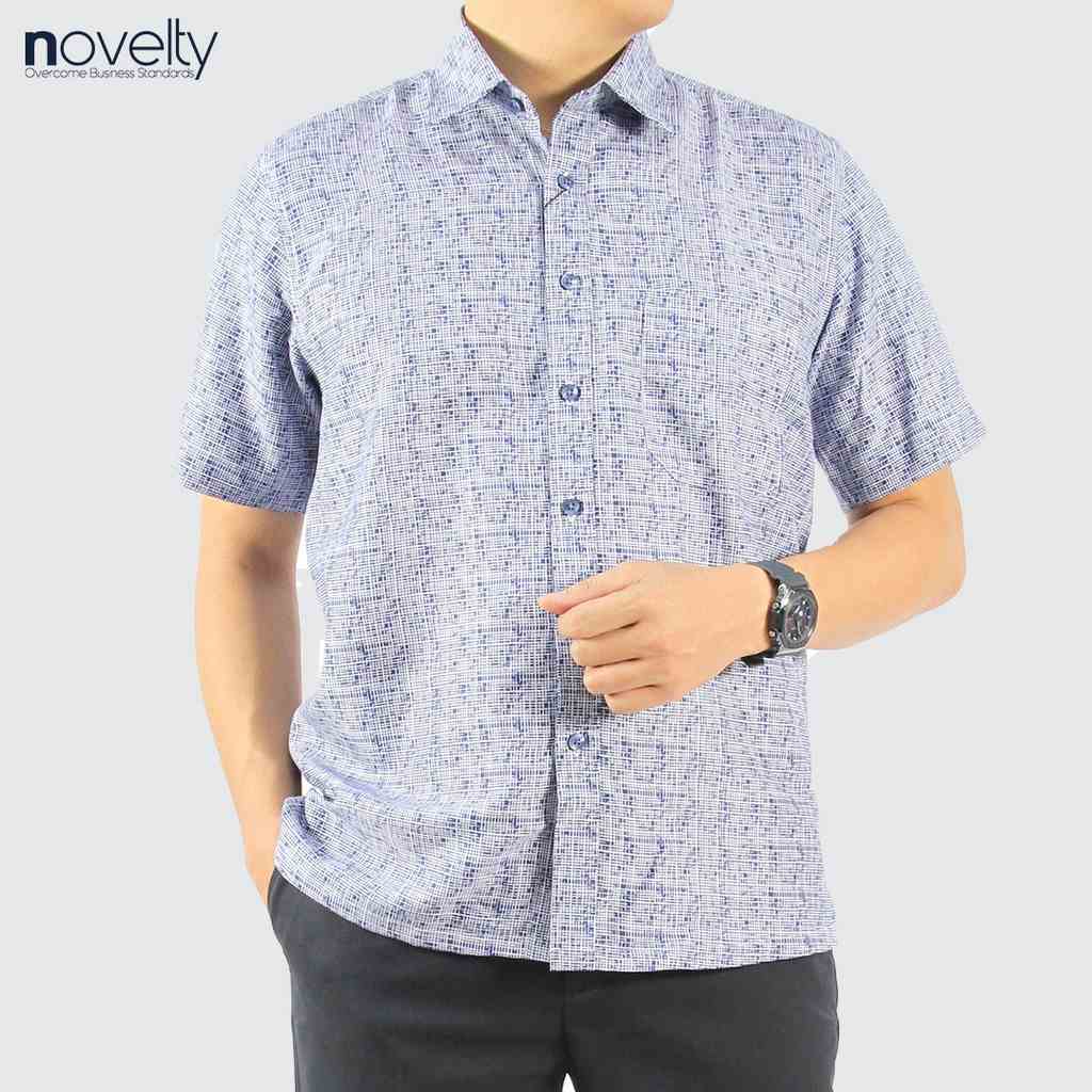 [Mã BMLTB35 giảm đến 35K đơn 99K] Áo sơ mi nam ngắn tay Novelty Casual hoa văn NSMMINMSPB230172N