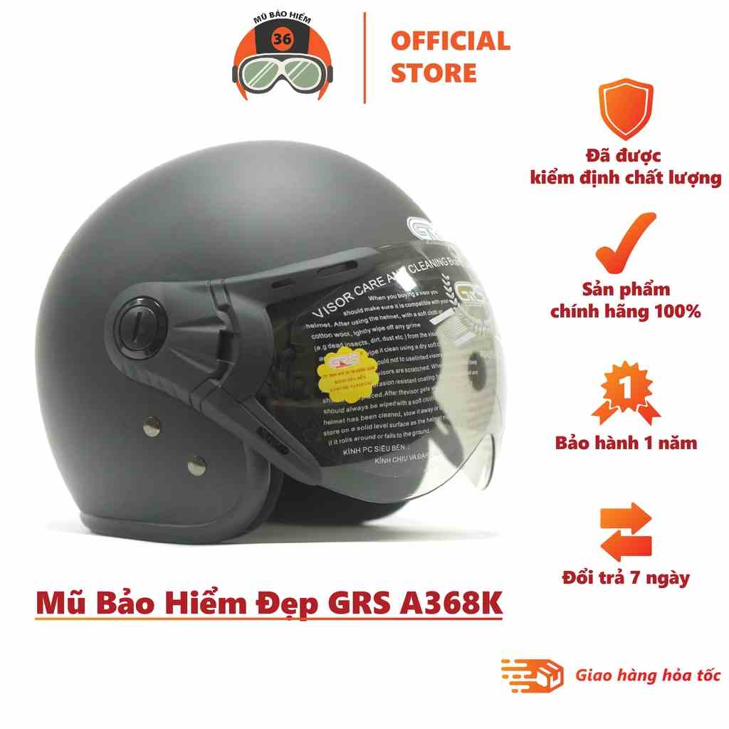 Mũ Bảo Hiểm Đẹp GRS A368K (nhiều màu)