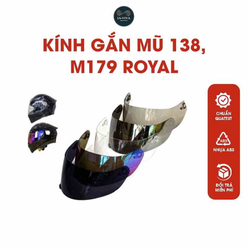 Kính fullface thay thế mũ bảo hiểm Royal M179, M137, M266, Royal M138B, Roc 03, Roc 04, Roc 05