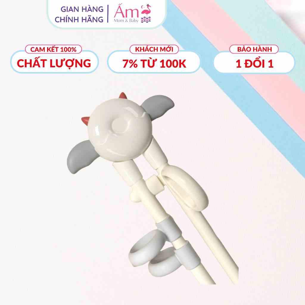 Đũa Tập Gắp Đũa Xỏ Ngón Tập Ăn Cho Bé Misuta Ấm Baby An Toàn Tập Gắp Cho Bé Ấm Gift Decor