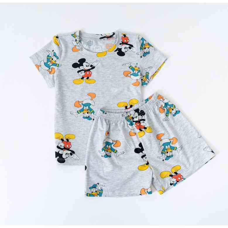 Bộ quần áo bé trai bé gái 2 3 4 5 6 tuổi Monbabies áo thun cộc tay quần đùi năng động chất cotton thoáng mát BCTT23S011