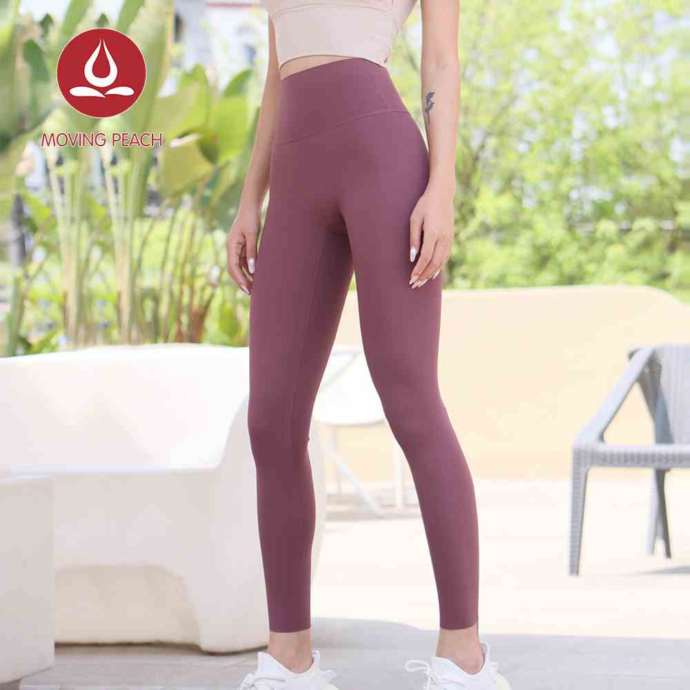 MOVING PEACH ALL Quần Legging Tập Yoga / Pilates / Thể Dục / Pilates Không Dấu Vết Lưng Cao Mịn Màng S