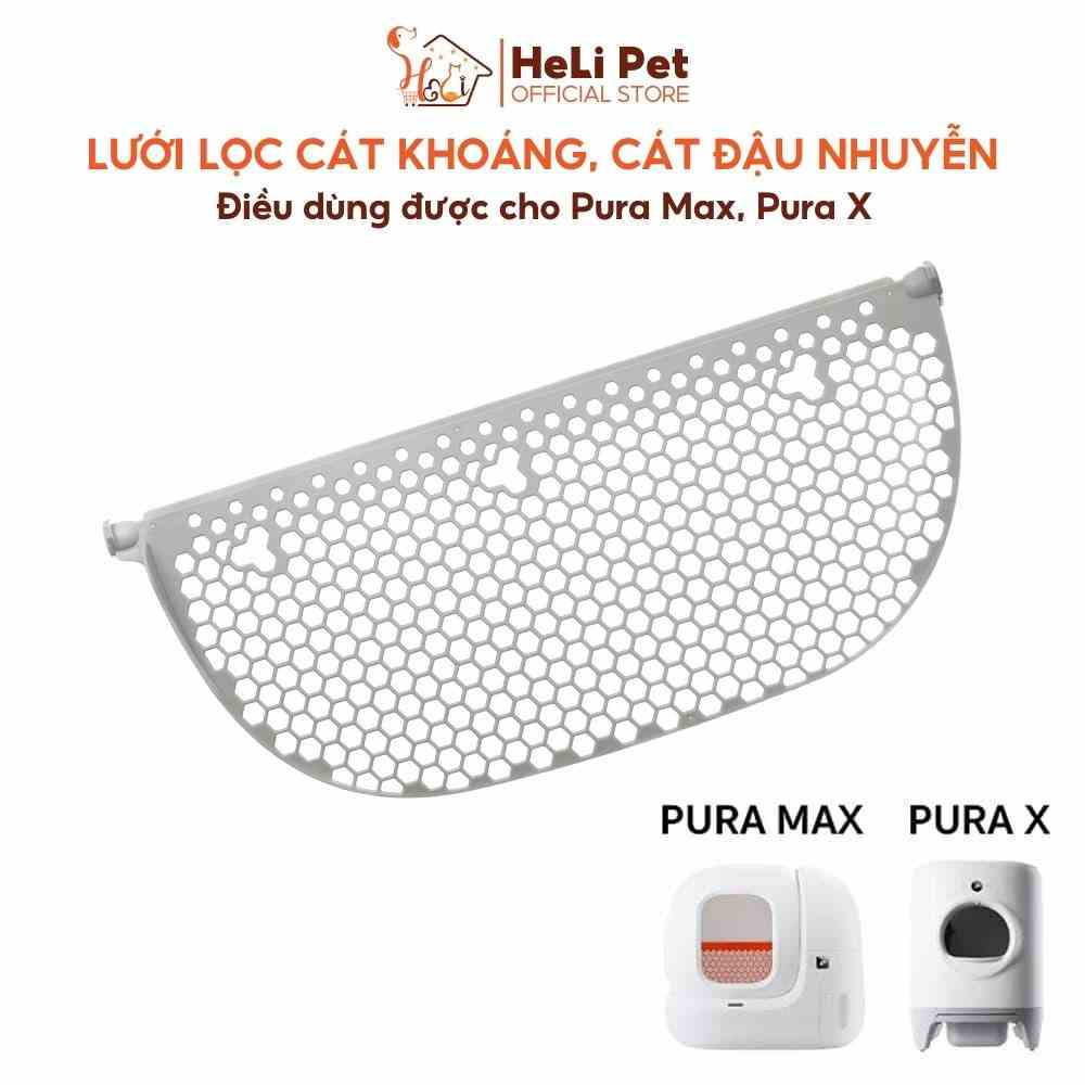 Lưới lọc cát mèo hạt nhỏ dùng cho máy dọn vệ sinh PETKIT Pura Max, Pura X với cát khoáng, cát đậu hạt nhuyễn - HeLiPet