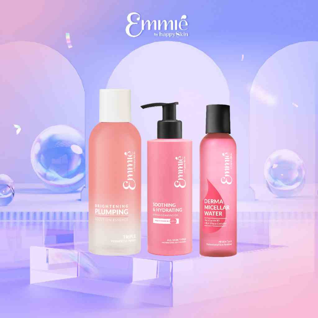 Combo: Nước Thần + Nước Tẩy Trang + Gel Rửa Mặt Emmié By Happyskin