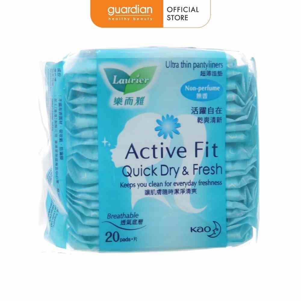 Băng Vệ Sinh Hàng Ngày Không Hương Active Fit Laurier 20 Miếng