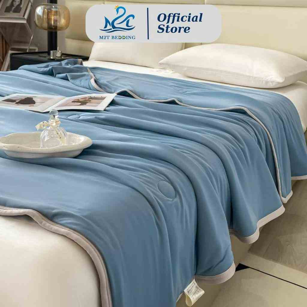 Chăn thun lạnh M2T BEDDING, chăn hè nhập khẩu kích thước 2mx2m2