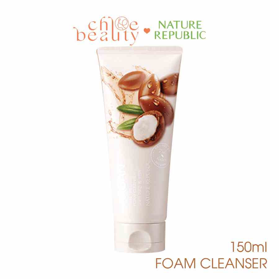 [Mã BMLTA35 giảm đến 35K đơn 99K] Sữa rửa mặt NATURE REPUBLIC Real Nature Argan Foam Cleanser 150ml