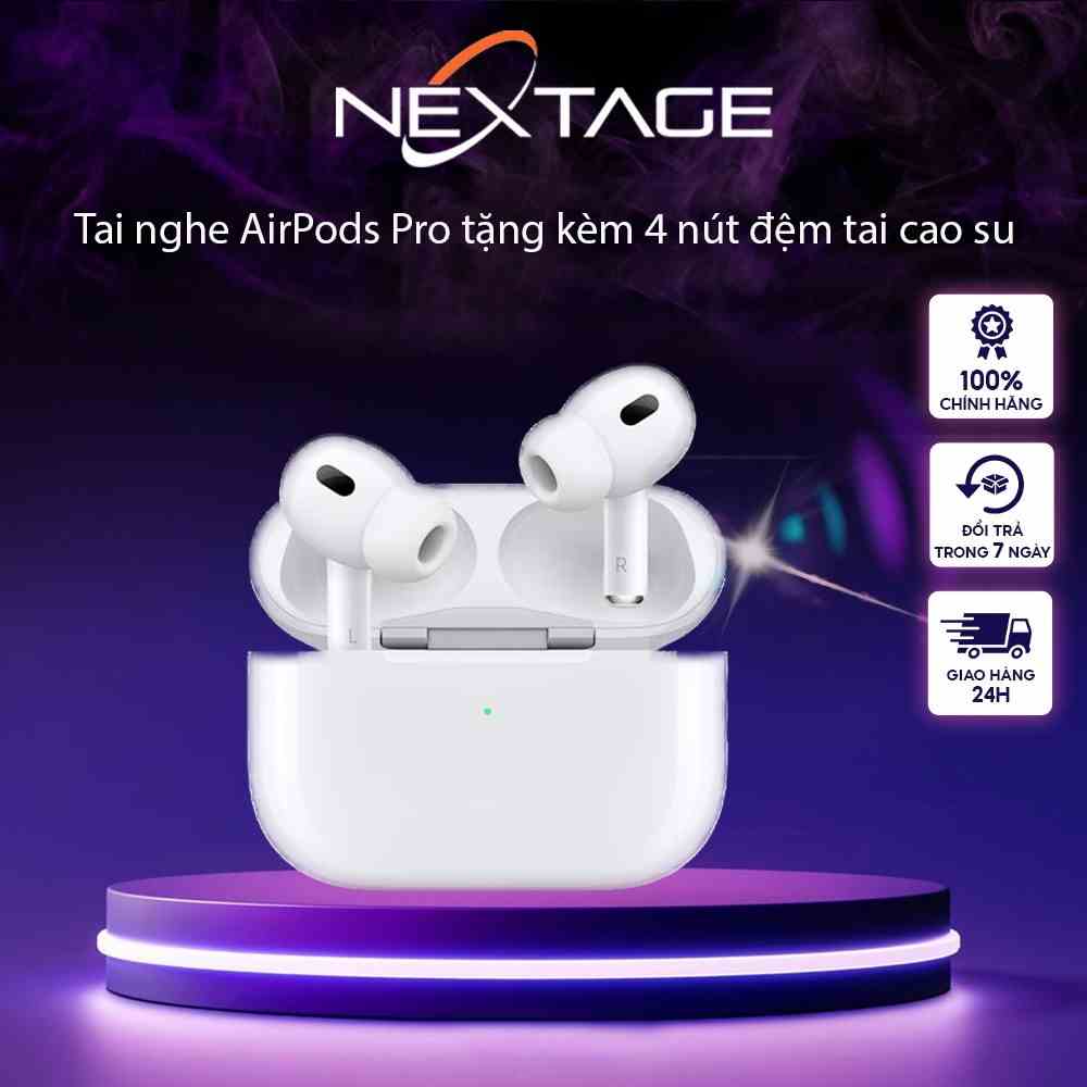 Tai Nghe Bluetooth AP Pro - Chống Ồn - Xuyên Âm - Âm Thanh Vòm - Đổi Tên - Định Vị - Sạc K Dây - Chính Hãng NEXTAGE