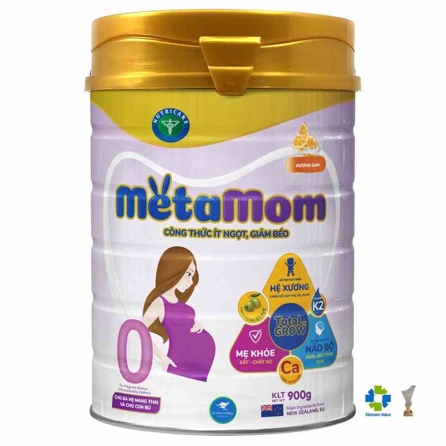 [Mã BMLTA35 giảm đến 35K đơn 99K] Sữa bột Nutricare MetaMom dành cho mẹ bầu & cho con bú (900g)