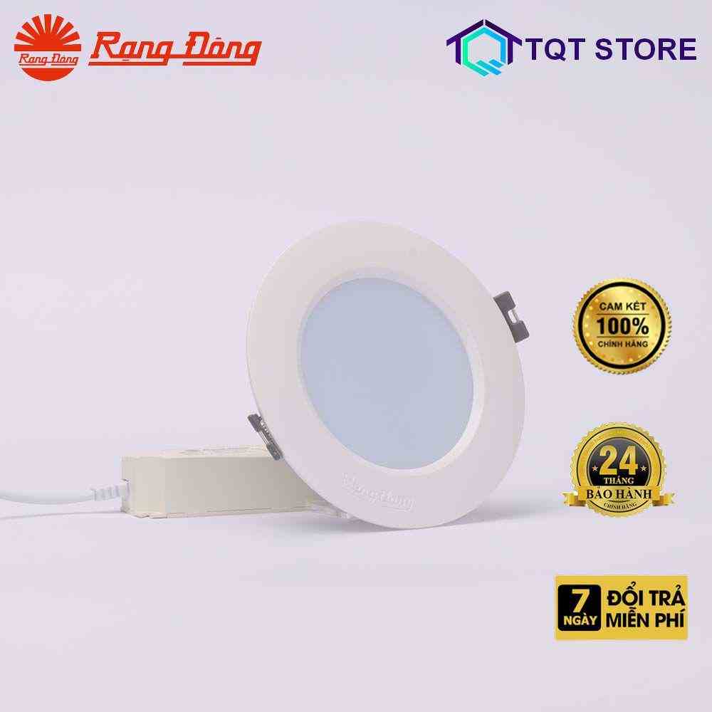 Đèn LED Downlight đổi màu AT02 90/9W viền bạc