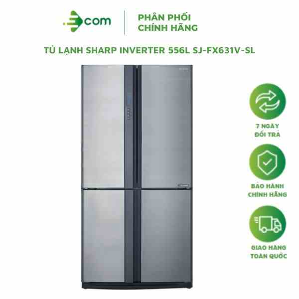 TỦ LẠNH SHARP INVERTER 556L SJ-FX631V-SL