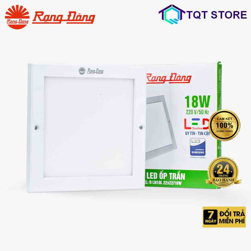 Đèn LED Ốp trần Model: LN10 220x220/18W3000K-6500K