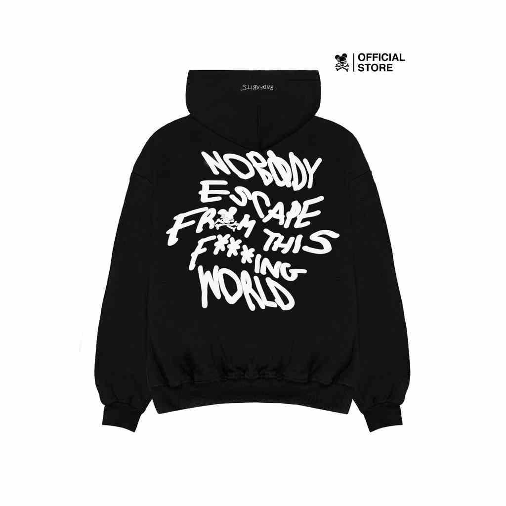 Áo Khoác Nam Nữ Bad Habits NOBODY HOODIE BLACK - Local Brand Chính Hãng