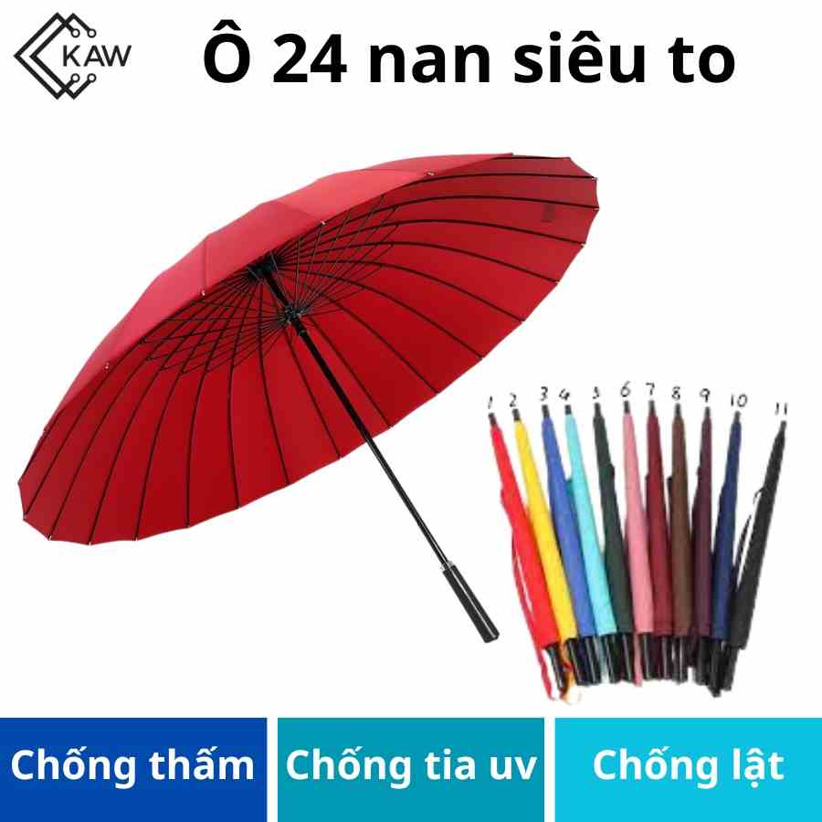 Ô dù tlc 24 nan siêu to che mưa nắng siêu đẹp vải chống thấm, chống tia uv bảo vệ da hiệu quả, 1 đổi 1