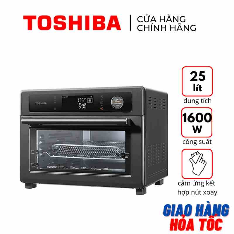 Lò chiên không dầu Toshiba TL2-SAC25GZC(GR) 1600W - dung tích 25 lít - Hàng chính hãng