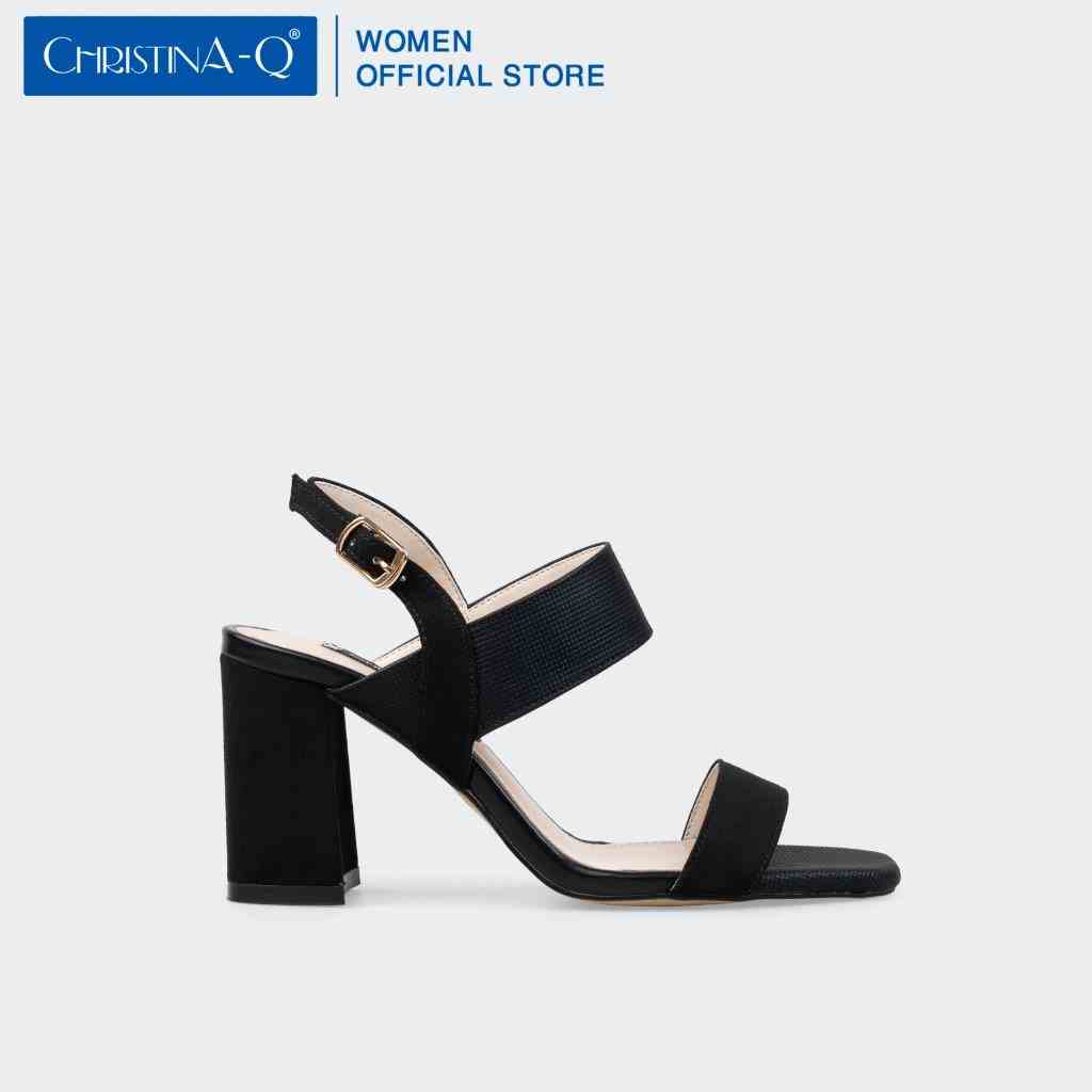 [Mã BMLTB35 giảm đến 35K đơn 99K] Giày Sandals Nữ Gót Trụ ChristinA-Q XDN291