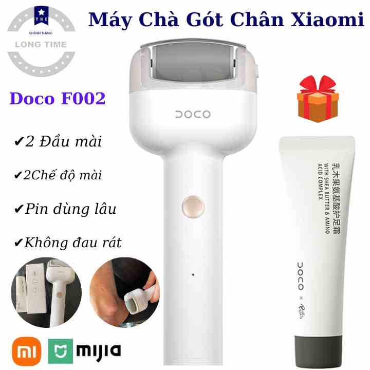 Máy Chà Gót Chân Xiaomi - Tặng kèm kem dưỡng , 2 đầu mài , 2 chế độ mài , Loại bỏ vết chai , Da chết , Chống nước