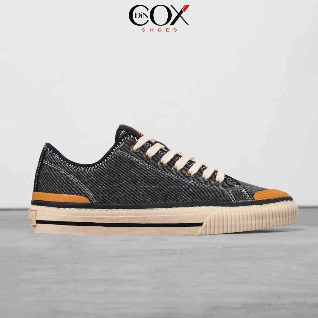 [Mã BMLTA35 giảm đến 35K đơn 99K] Giày Sneaker Vải Nam DINCOX D21 Ấn Tượng Black Wash