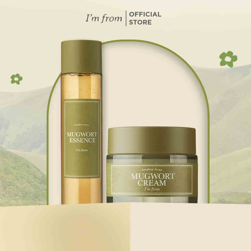 Combo Im From Kem dưỡng Mugwort Cream 50g + Im From Tinh chất Mugwort Essence 160ml