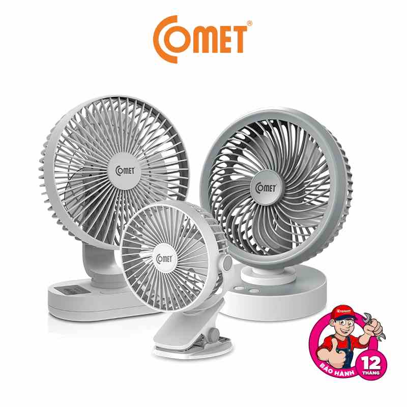 Quạt Sạc Để Bàn Comet Nhiều Chức Năng Bảo Hành 12 Tháng, Lỗi 1 Đổi 1 Trong 6 Tháng