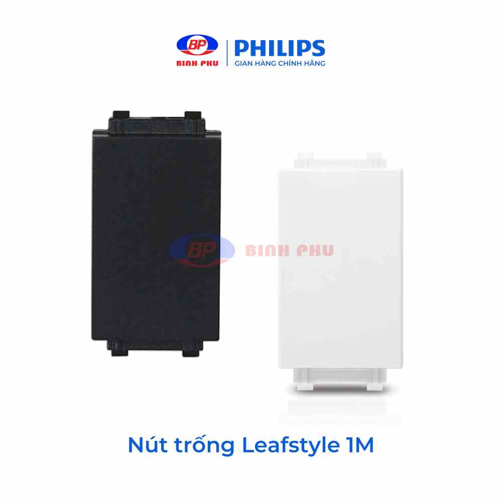 Nút trống Philips LeafStyle 1M Blank Module, Công tắc ổ cắm Philips - Dòng cắm nhanh, không bắt vít