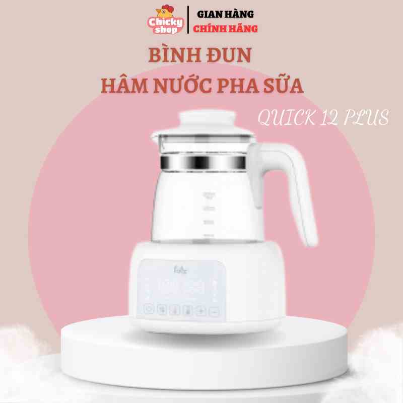 Máy Đun Và Hâm Nước Pha Sữa Fatz Baby - Quick 12 Plus + FB3504BH, Khử Clo Hẹn Giờ Thông Minh Lamkids