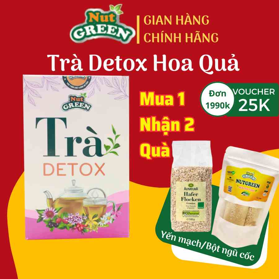 Trà Detox Hoa Quả Giảm Cân Nutgreen giúp dáng thon đẹp da, sản phẩm từng người Mường cổ xưa