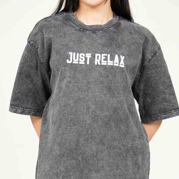 [Mã BMLTB35 giảm đến 35K đơn 99K] Áo T-shirt Unisex Bello In Hình Just Relax Tay Lỡ A1-010