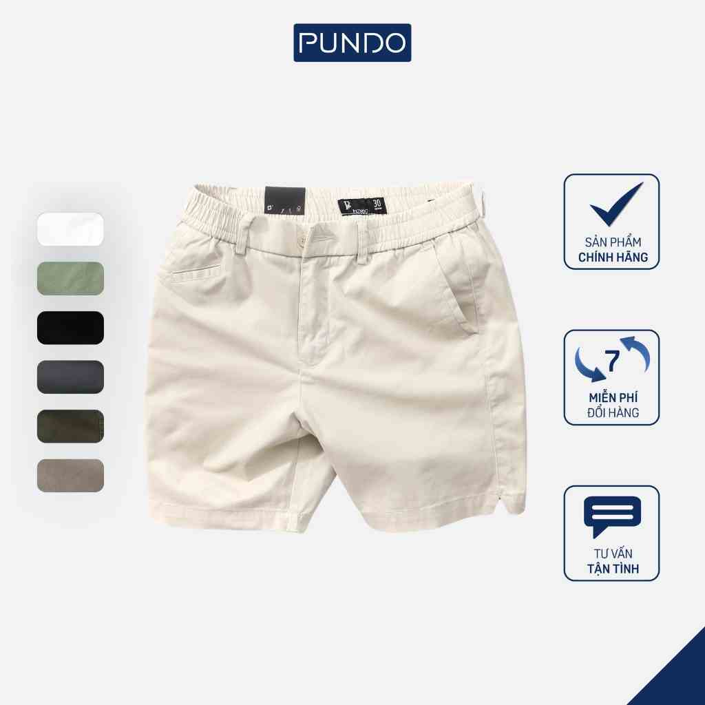 Quần short nam kaki thun cao cấp mẫu trơn dễ phối PUNDO QSPD6