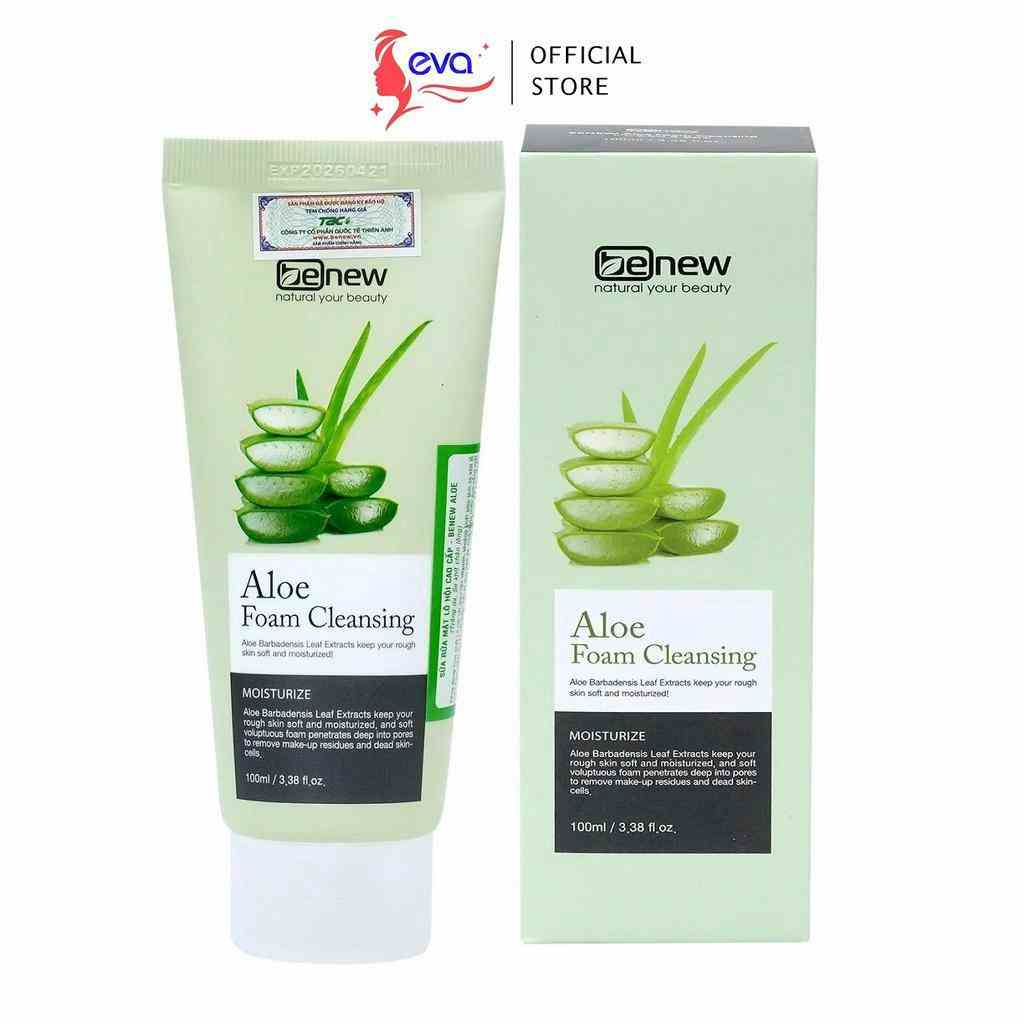 [Mã ICBFRI15 giảm 10% đơn 0đ] Sữa rửa mặt BENEW Aloe Foam Cleasing 100ml