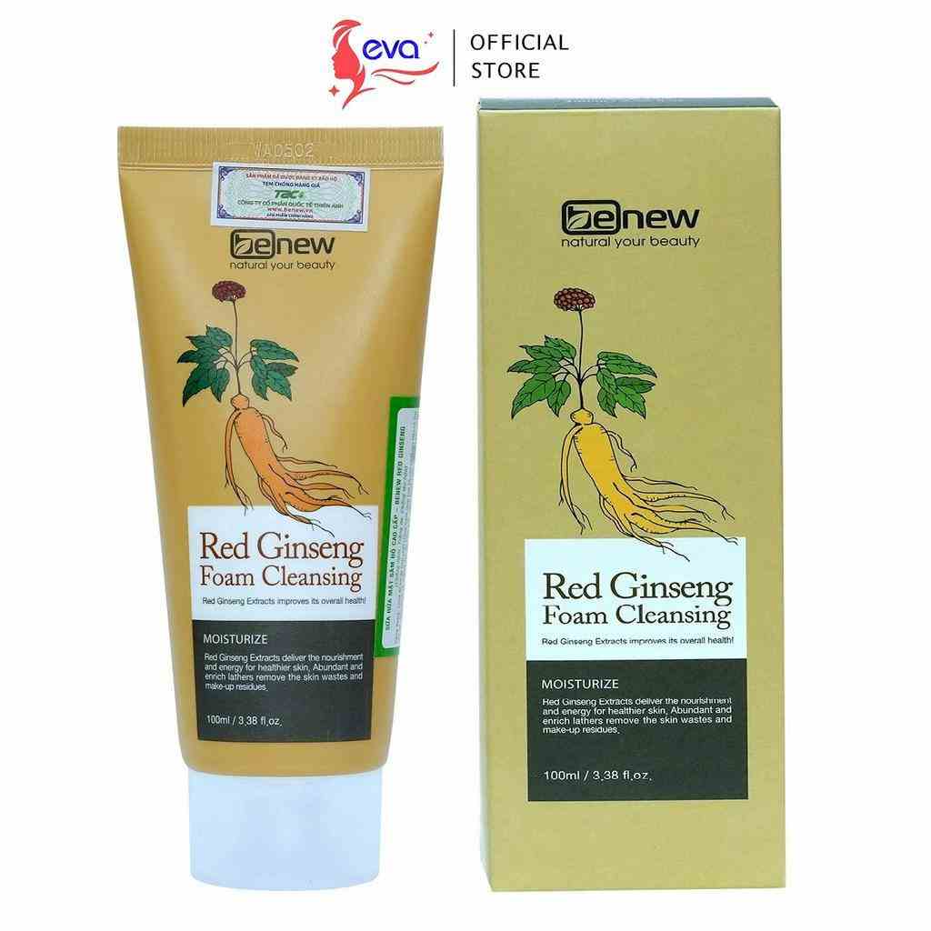 [Mã ICBFRI15 giảm 10% đơn 0đ] Sữa rửa mặt BENEW Red Ginseng Foam Cleansing 100ml