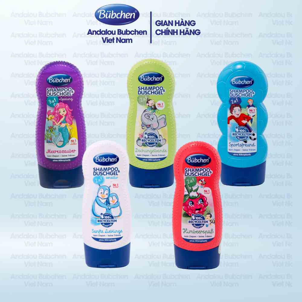 [Mã BMLTB35 giảm đến 35K đơn 99K] Sữa Tắm Gội Bubchen Kids Shampoo & Duschgel 230ml