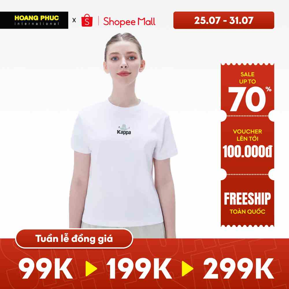 [MEGA SALE UP TO 70%] Áo thun nữ thời trang chính hãng KAPPA K0C42TD63