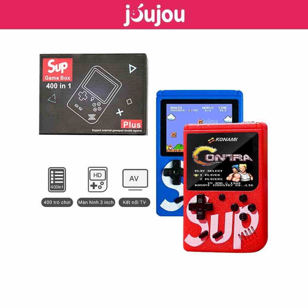 Máy game cầm tay JuJou 400 trò chơi kinh điển có kết nối TV màn hình sắc nét âm thanh sống động nút bấm mượt