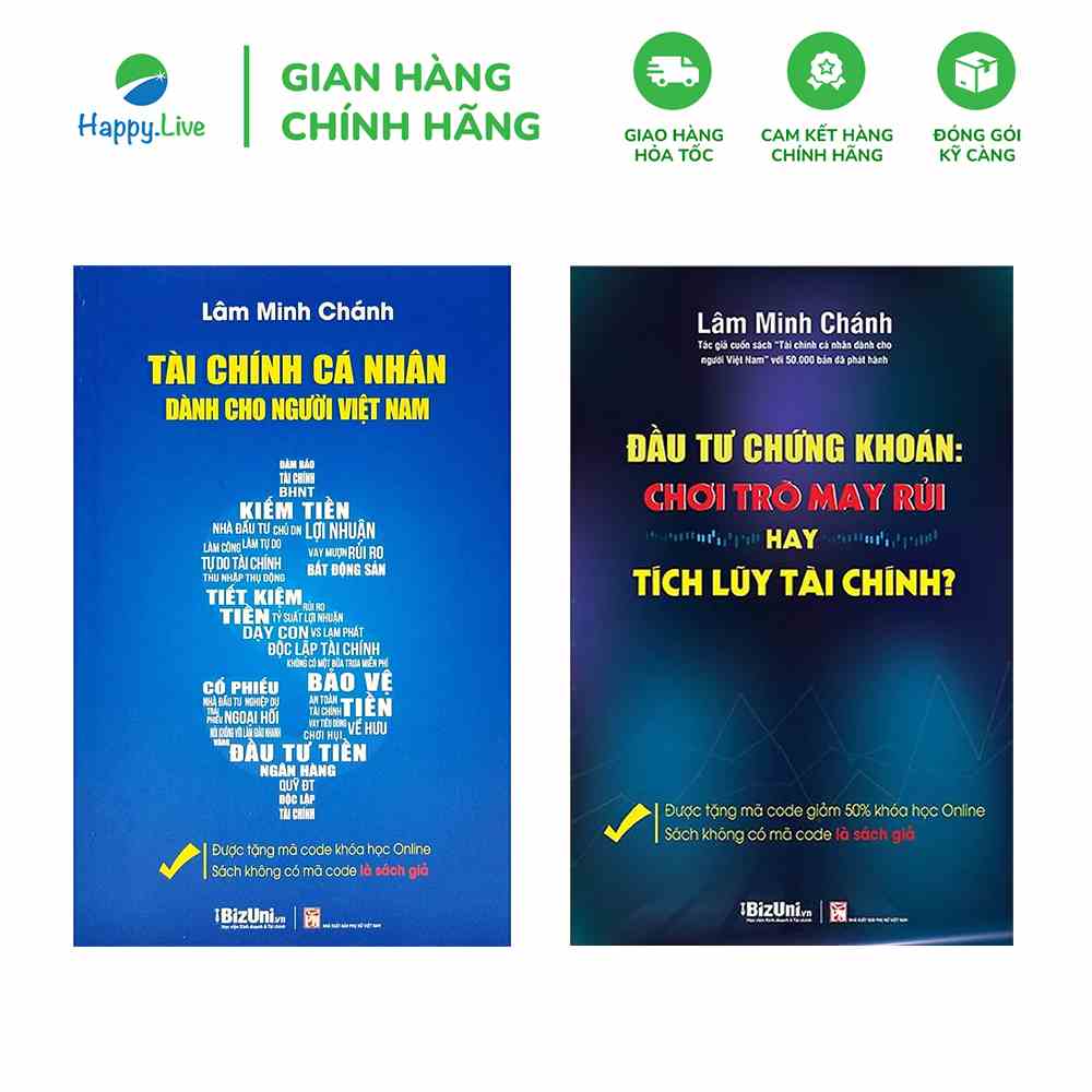 Bộ Sách-Tài Chính Cá Nhân Và Đầu Tư Chứng Khoán Của Tác Giả Lâm Minh Chánh - Tặng Kèm Khóa Học Online Giảm 100%