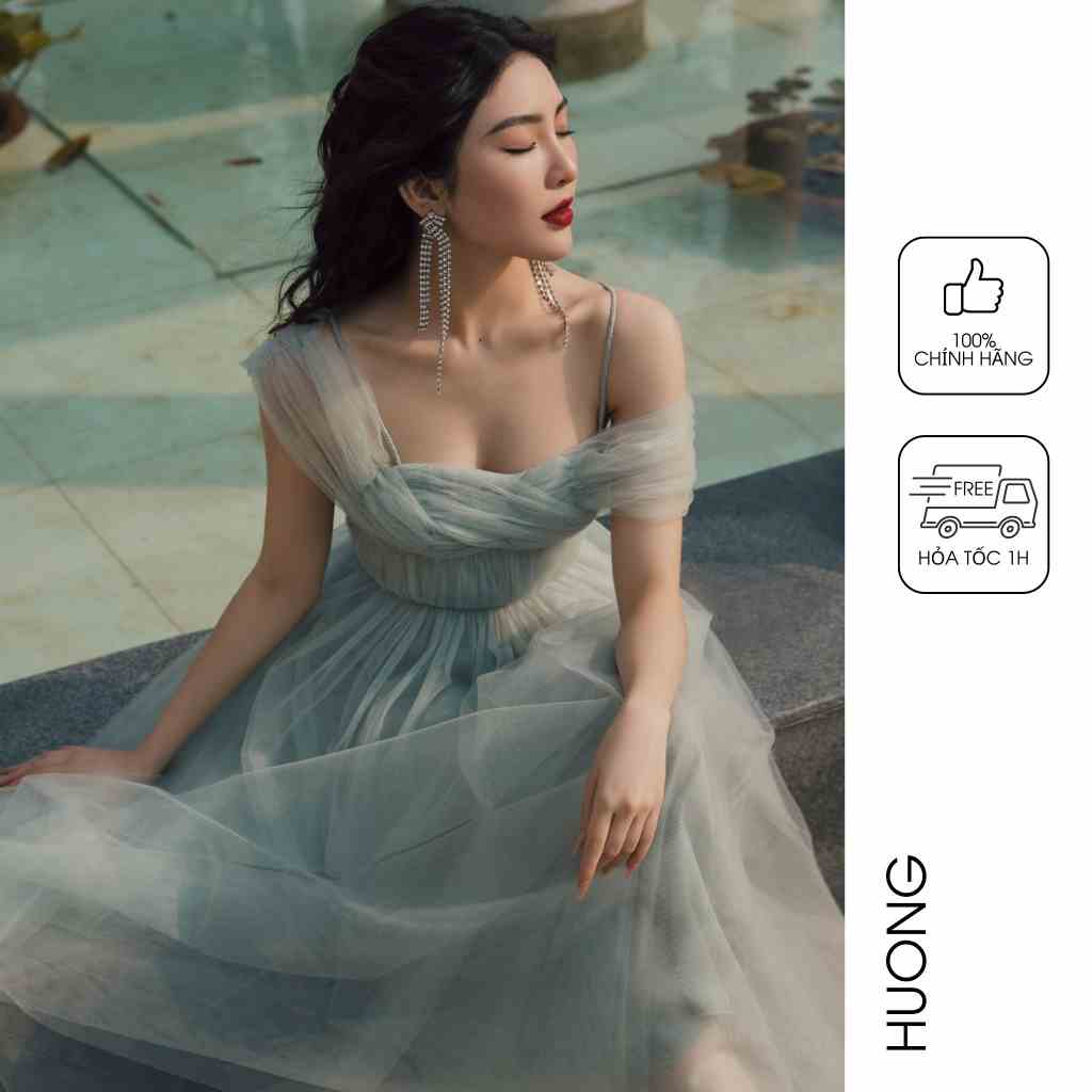 Đầm maxi Blue valentine lace dress HUONG BOUTIQUE HBLOVE353