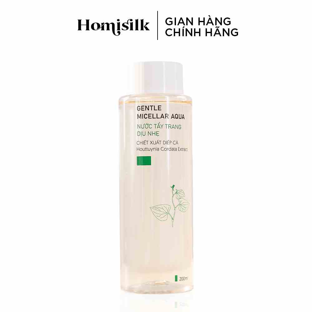 [Mã BMLTB35 giảm đến 35K đơn 99K] Nước Tẩy Trang- Chiết Xuất Diếp Cá- Gentle Micellar Aqua- Homisilk