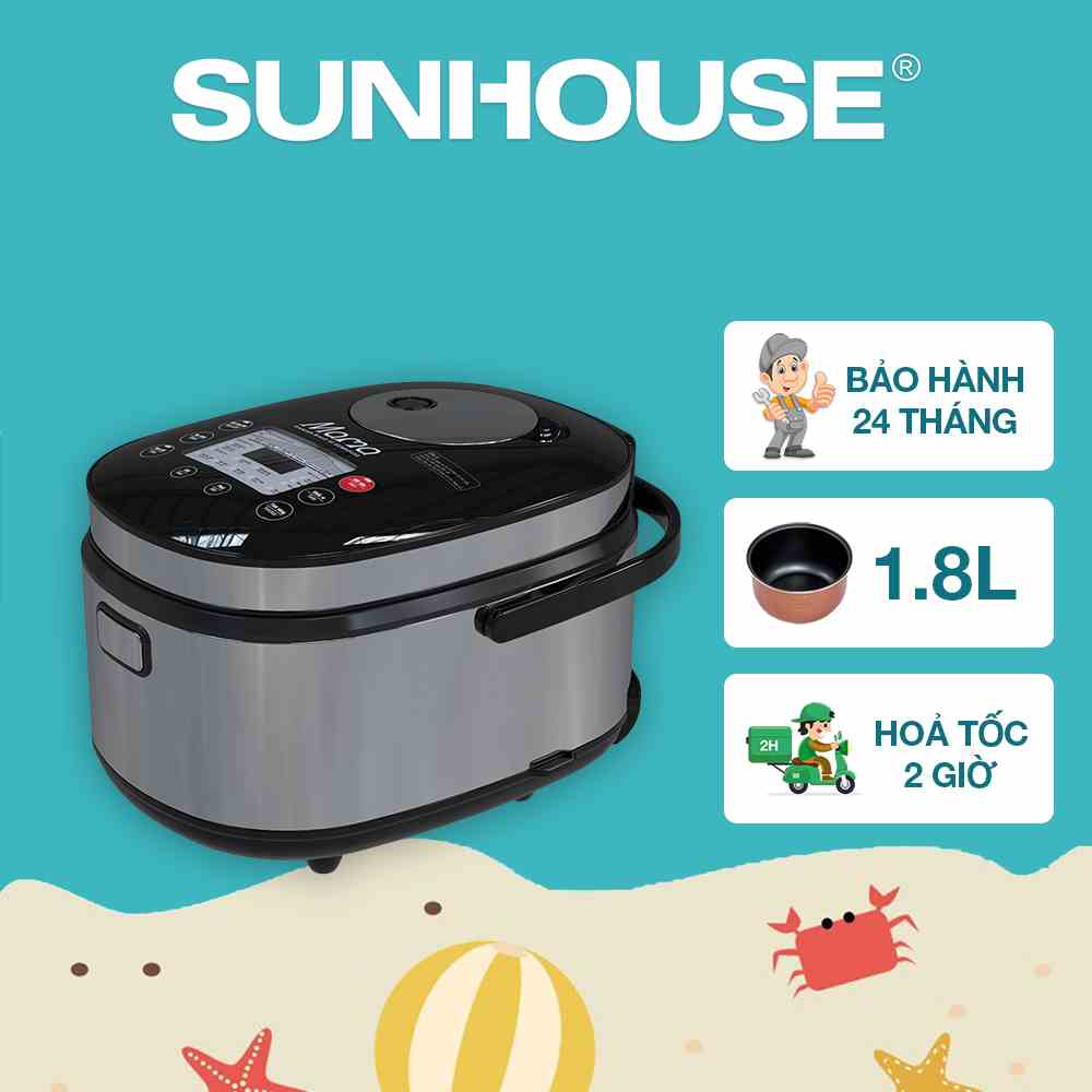 Nồi cơm điện tử 1.8L SUNHOUSE MAMA SHD8903 - Bảo hành chính hãng 24 tháng