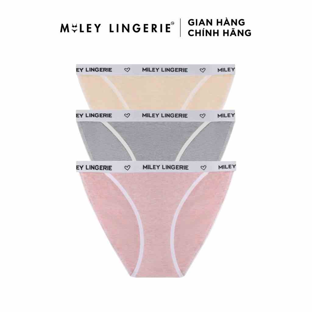 [Mã BMLTA35 giảm đến 35K đơn 99K] Bộ 3 Quần Lót Nữ Melange High-Cut Miley Lingerie FCS14