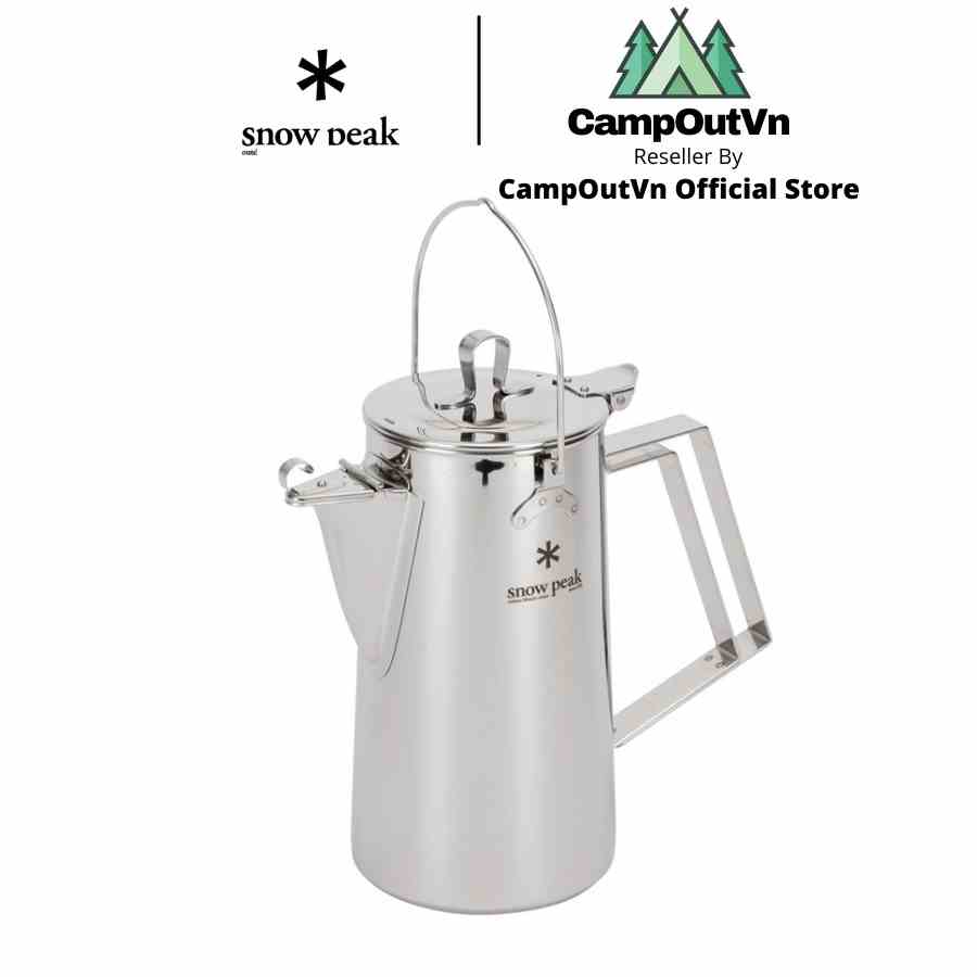 [Mã BMLTB200 giảm đến 100K đơn 499K] Ấm đun nước Snowpeak CLASSIC 1.8L du lịch cắm trại Campoutvn A470