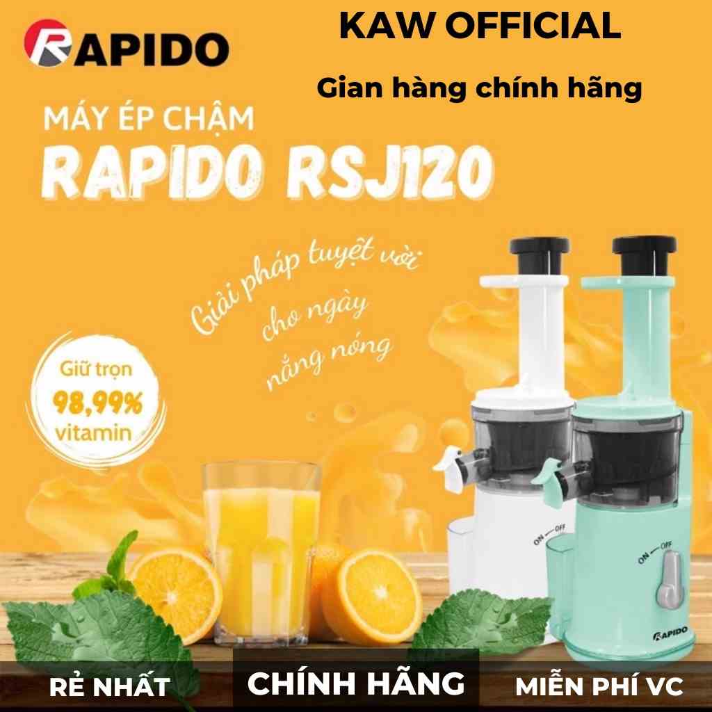 Máy ép chậm mini Rapido RSJ120, , Vệ sinh dễ Dung tích 120ml - Hàng chính hãng bảo hành toàn quốc