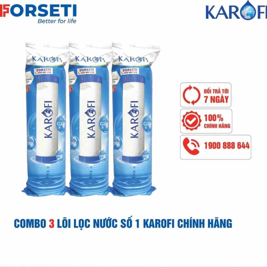 Combo 3 lõi số 1 - Công nghệ vi lọc Karofi chính hãng