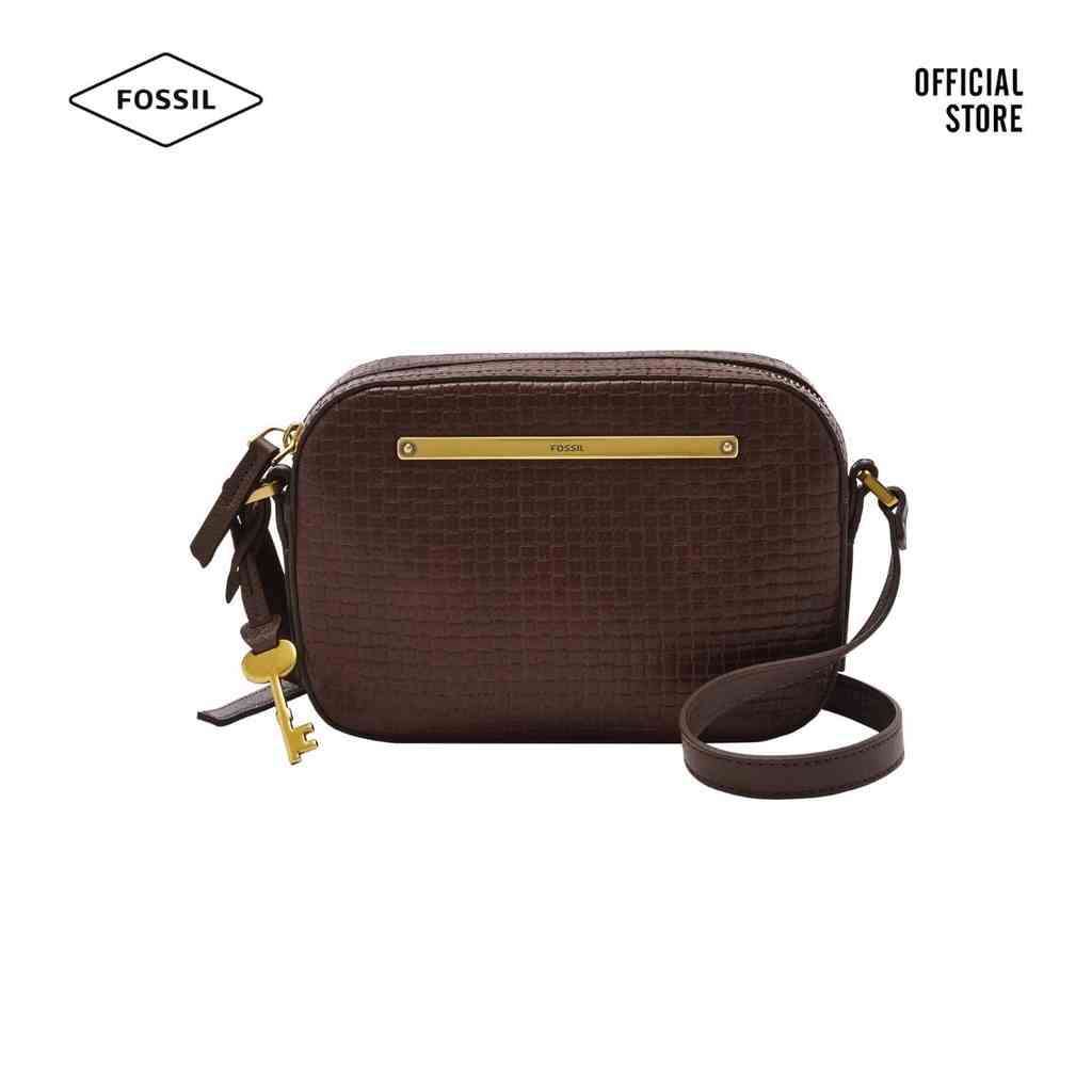 [Mã BMLTA35 giảm đến 35K đơn 99K] Túi đeo chéo nữ Fossil Liza Camera Bag ZB1771206 - màu nâu