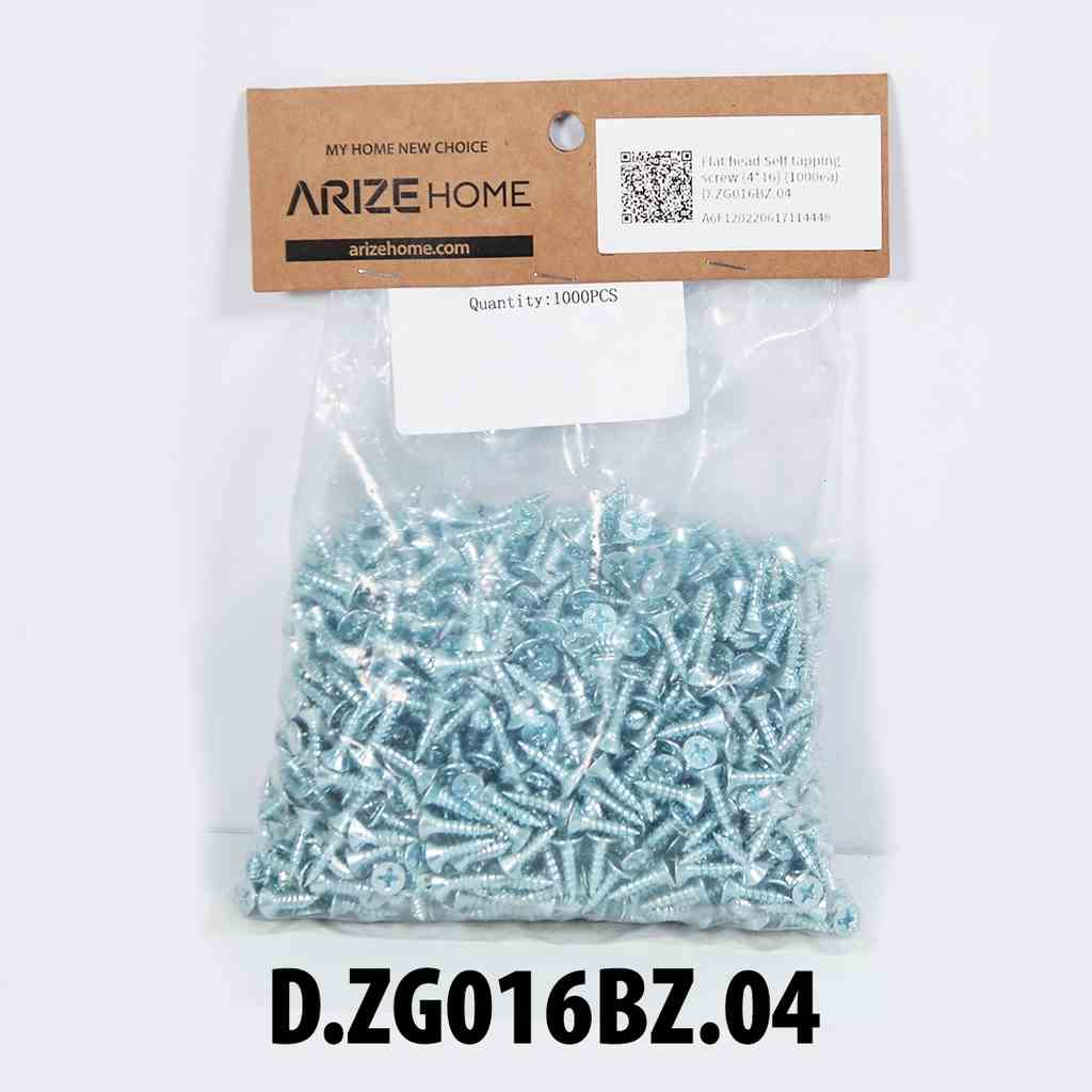 Bịch 1000 Ốc Vít ARIZE Haus Đầu Bằng Có Ren 16x4mm