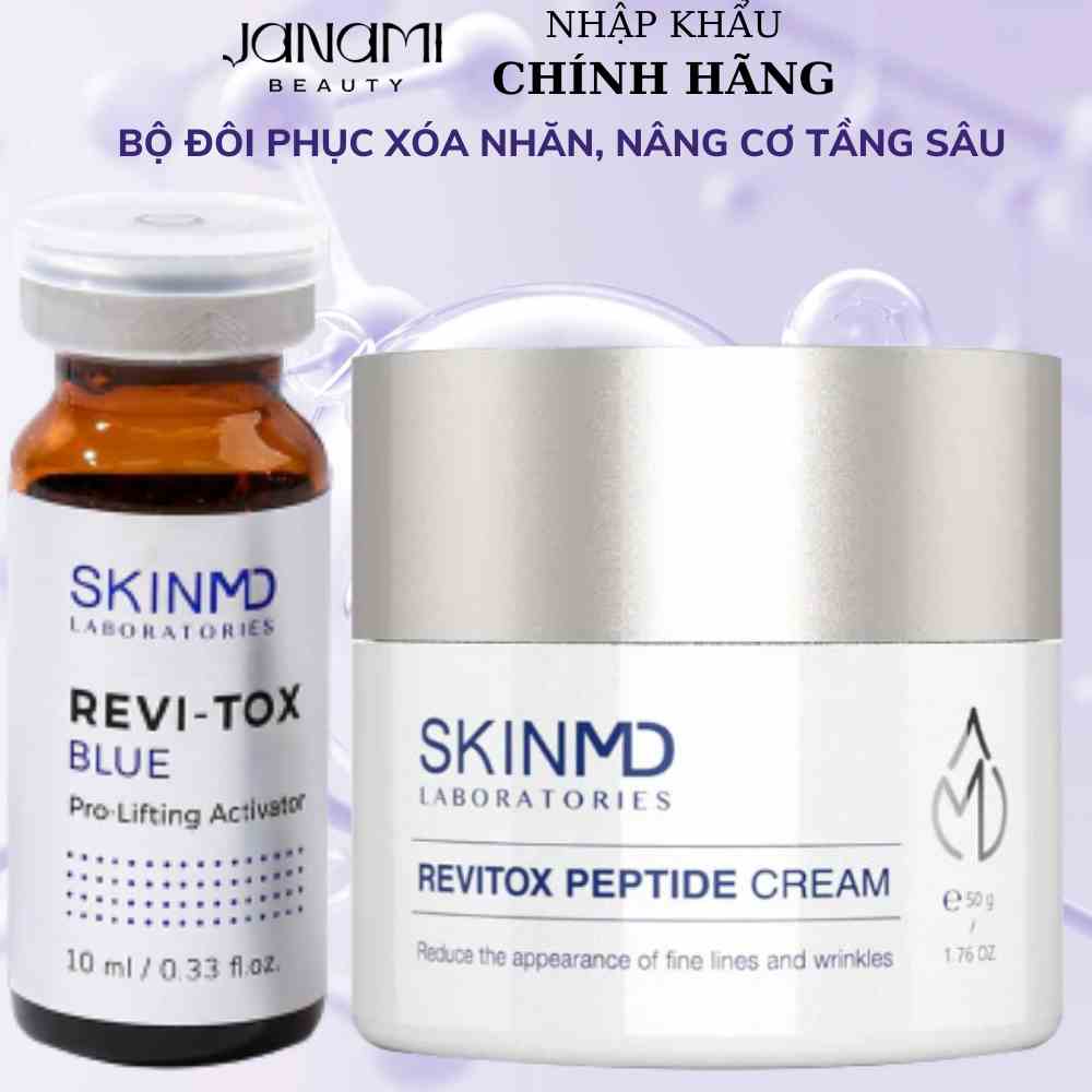 Phức Hợp Peptide Kích Hoạt Tế Bào Gốc và Là Phẳng Nếp Nhăn, Rãnh Cười, Vết Chân Chim SKINMD REVITOX PEPTIDE