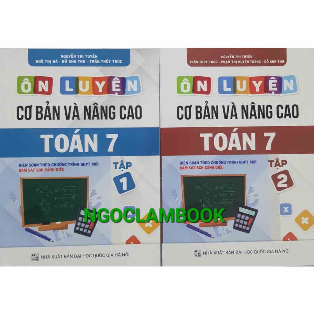 Sách - Combo Ôn luyện cơ bản và nâng cao Toán 7 (Hai tập) - Bộ sách Cánh Diều